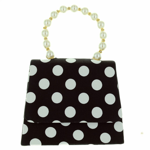 Pearl Handle Polka Dot Purse Pearl Handle Polka Dot Purse