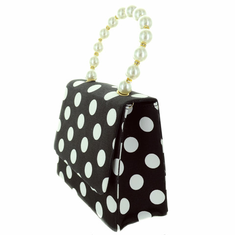 Pearl Handle Polka Dot Purse Pearl Handle Polka Dot Purse