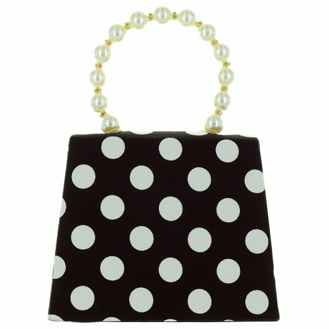 Pearl Handle Polka Dot Purse Pearl Handle Polka Dot Purse