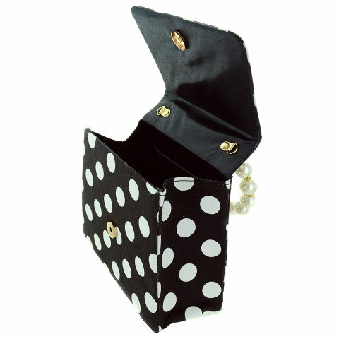 Pearl Handle Polka Dot Purse Pearl Handle Polka Dot Purse