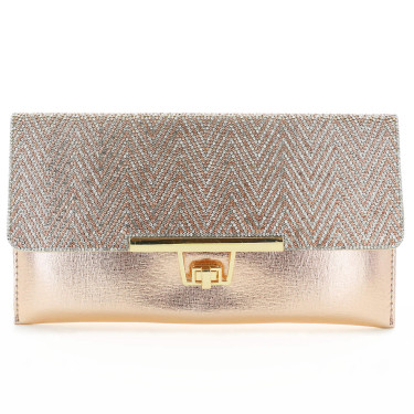 Women Rhinestone Crystal Envelope Clutch Bag