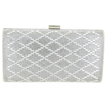 Crystal-Embellished Evening Clutch