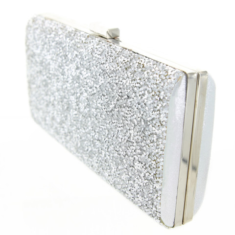 Glitter Crystal-Embellished Beaded Clutch Glitter Crystal-Embellished Beaded Clutch