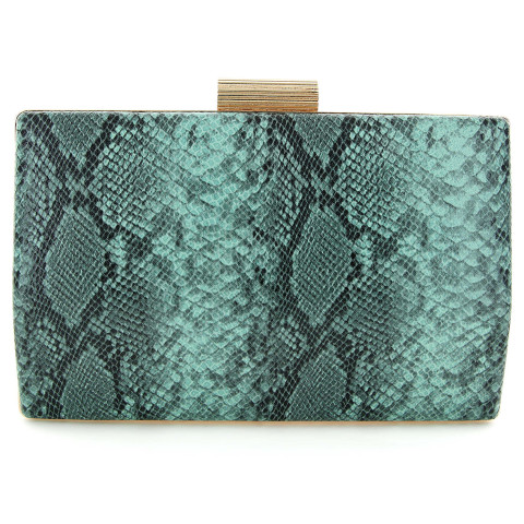 Python-embossed Clutch Python-embossed Clutch