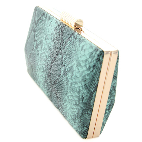 Python-embossed Clutch Python-embossed Clutch