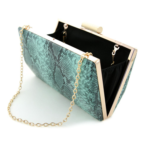 Python-embossed Clutch Python-embossed Clutch