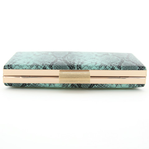 Python-embossed Clutch Python-embossed Clutch