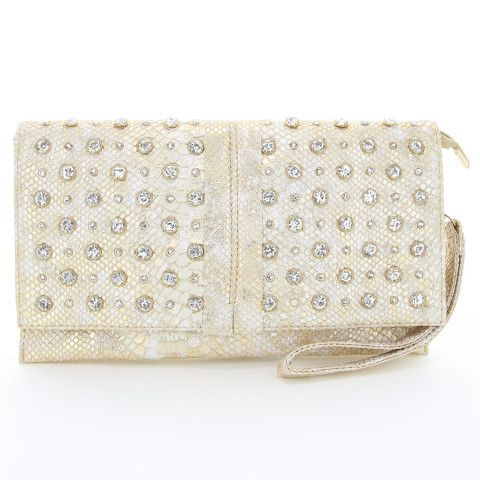 Crystal Studded Wristlet Clutch Crystal Studded Wristlet Clutch