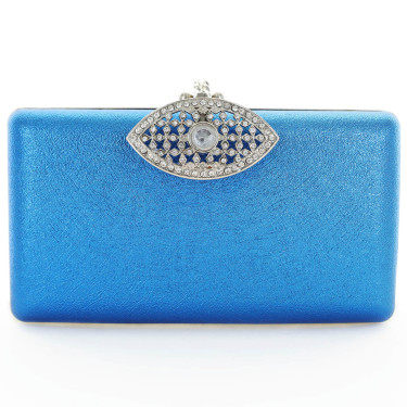 The Eye Crystal Rhinestone Deco Clutch Bag