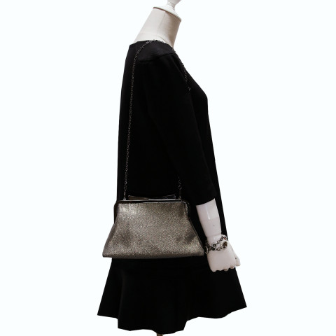 Bow Top Glitter Metallic Clutch/Evening Bag Bow Top Glitter Metallic Clutch/Evening Bag