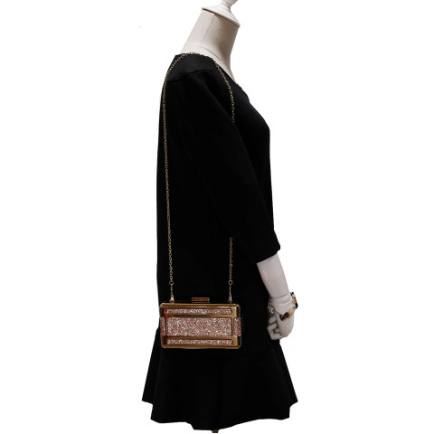 Crystal-Embellished Frame Clutch Crystal-Embellished Frame Clutch