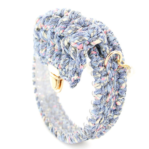Pearl Handle Round Clear Woven Frame Bag Pearl Handle Round Clear Woven Frame Bag