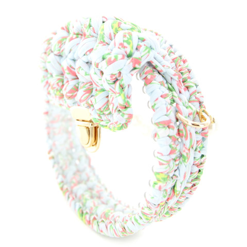 Pearl Handle Round Clear Woven Frame Bag Pearl Handle Round Clear Woven Frame Bag