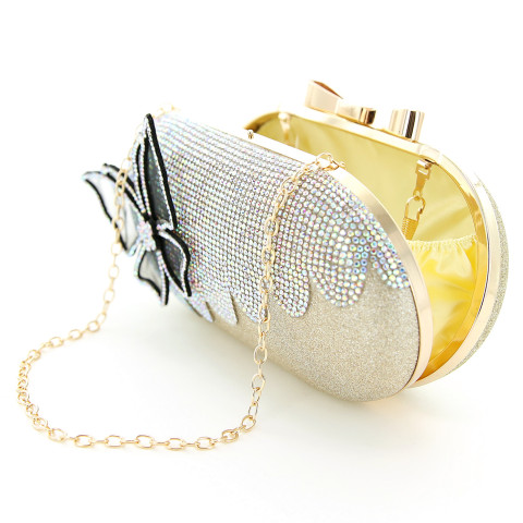Rhinestone Embellished Butterfly Box Clutch Bag Rhinestone Embellished Butterfly Box Clutch Bag