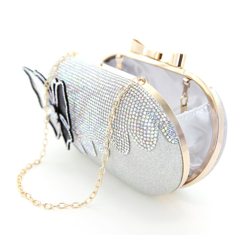 Rhinestone Embellished Butterfly Box Clutch Bag Rhinestone Embellished Butterfly Box Clutch Bag