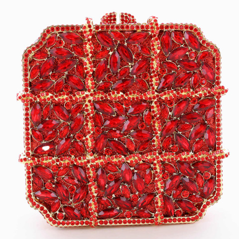 Crystal-Embellished Bow Evening Clutch Crystal-Embellished Bow Evening Clutch