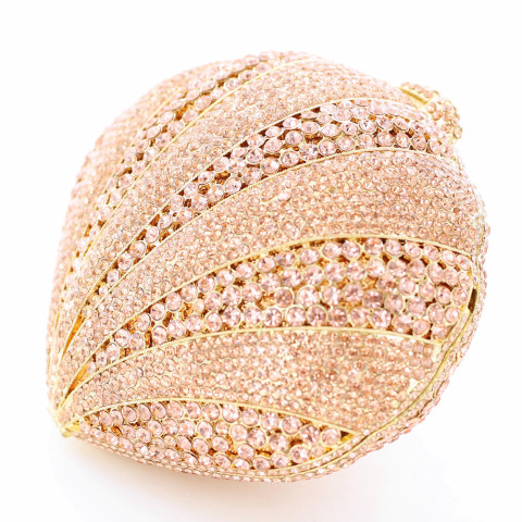 Crystal-Embellished Sea Shell Evening Clutch Crystal-Embellished Sea Shell Evening Clutch