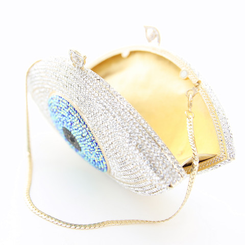 Crystal-Embellished The Eye Evening Clutch Crystal-Embellished The Eye Evening Clutch