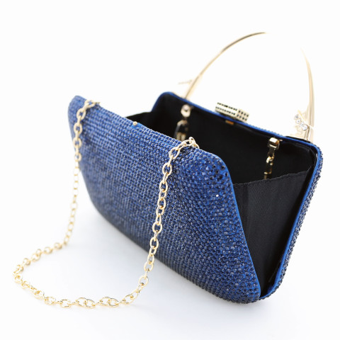 Crystal-Embellished Top Handle Evening Clutch Crystal-Embellished Top Handle Evening Clutch