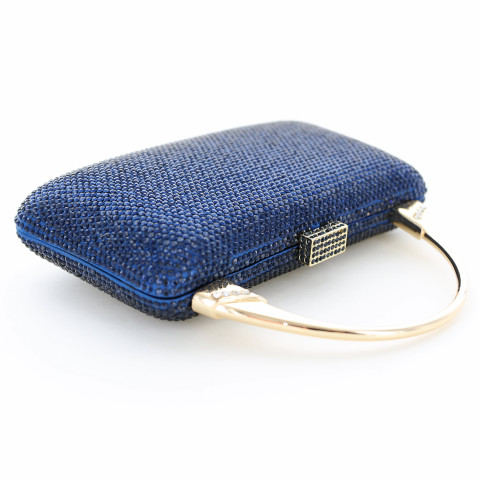 Crystal-Embellished Top Handle Evening Clutch Crystal-Embellished Top Handle Evening Clutch