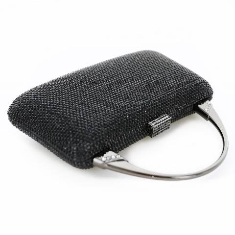 Crystal-Embellished Top Handle Evening Clutch Crystal-Embellished Top Handle Evening Clutch