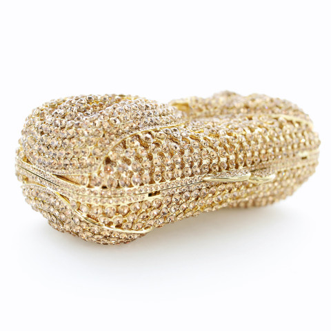 Crystal-Embellished Bow Evening Clutch Crystal-Embellished Bow Evening Clutch