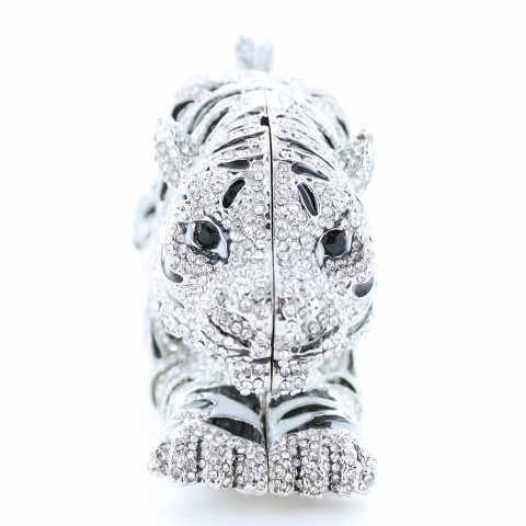 Crystal-Embellished Tiger Evening Clutch (Large) Crystal-Embellished Tiger Evening Clutch (Large)