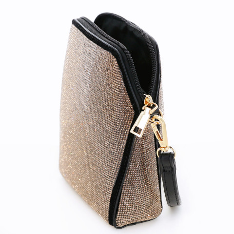 Crystal Rhinestone-Embellished Clutch Bag Crystal Rhinestone-Embellished Clutch Bag
