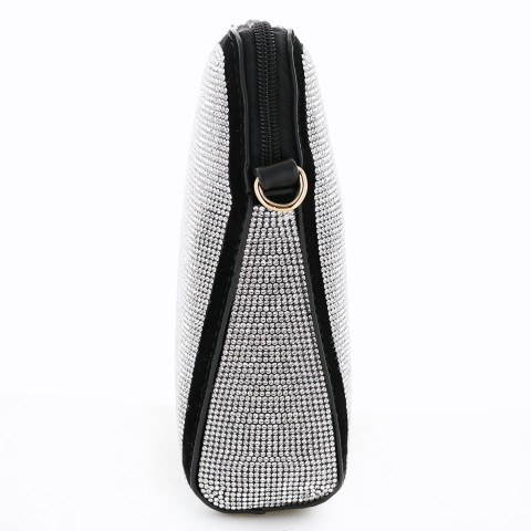 Crystal Rhinestone-Embellished Clutch Bag Crystal Rhinestone-Embellished Clutch Bag