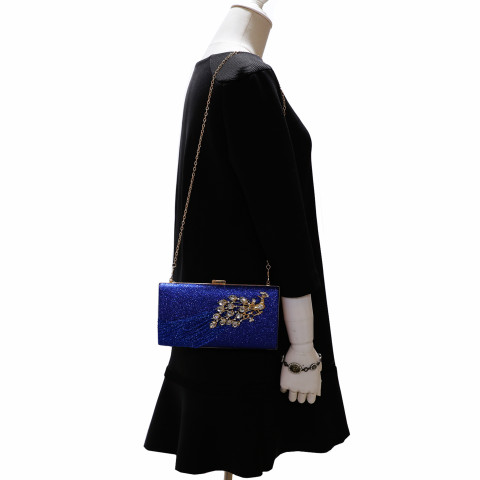 Glitter Rhinestone Pecok Evening Clutch Purses Glitter Rhinestone Pecok Evening Clutch Purses