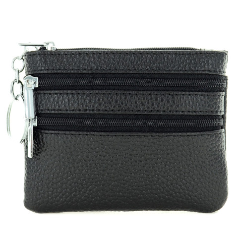 LEATHER WALLER Black LEATHER WALLER Black