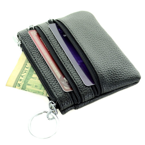 LEATHER WALLER Black LEATHER WALLER Black