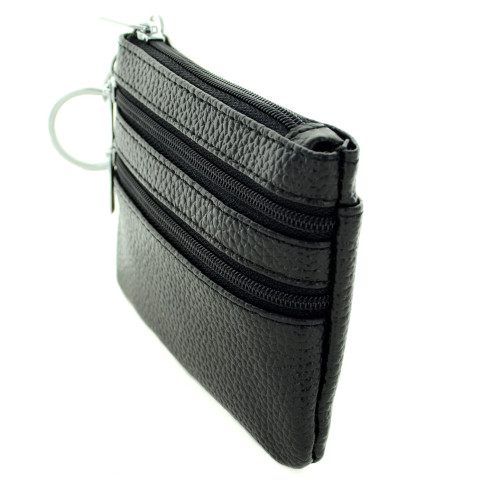 LEATHER WALLER Black LEATHER WALLER Black
