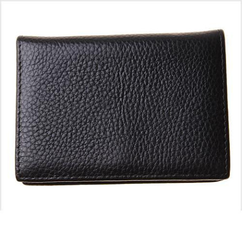 LEATHER WALLER Black LEATHER WALLER Black